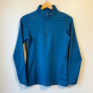 Nike FITDRY Teal Quarter-Zip Pullover
